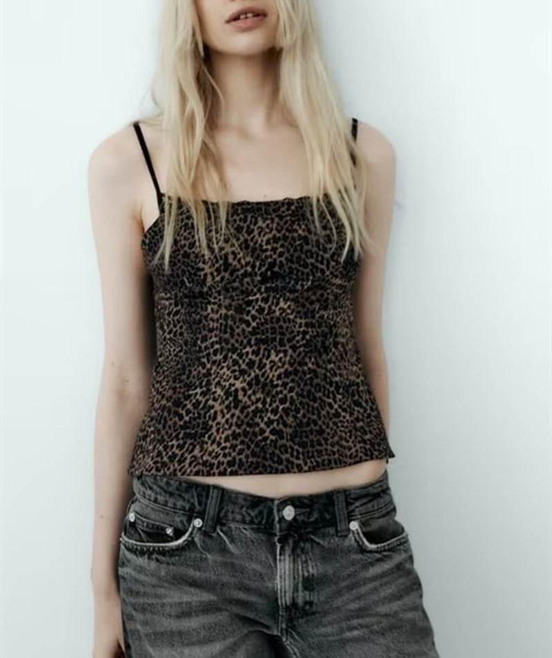 Silk Satin Textured Underwear Strap Top MuddyStock