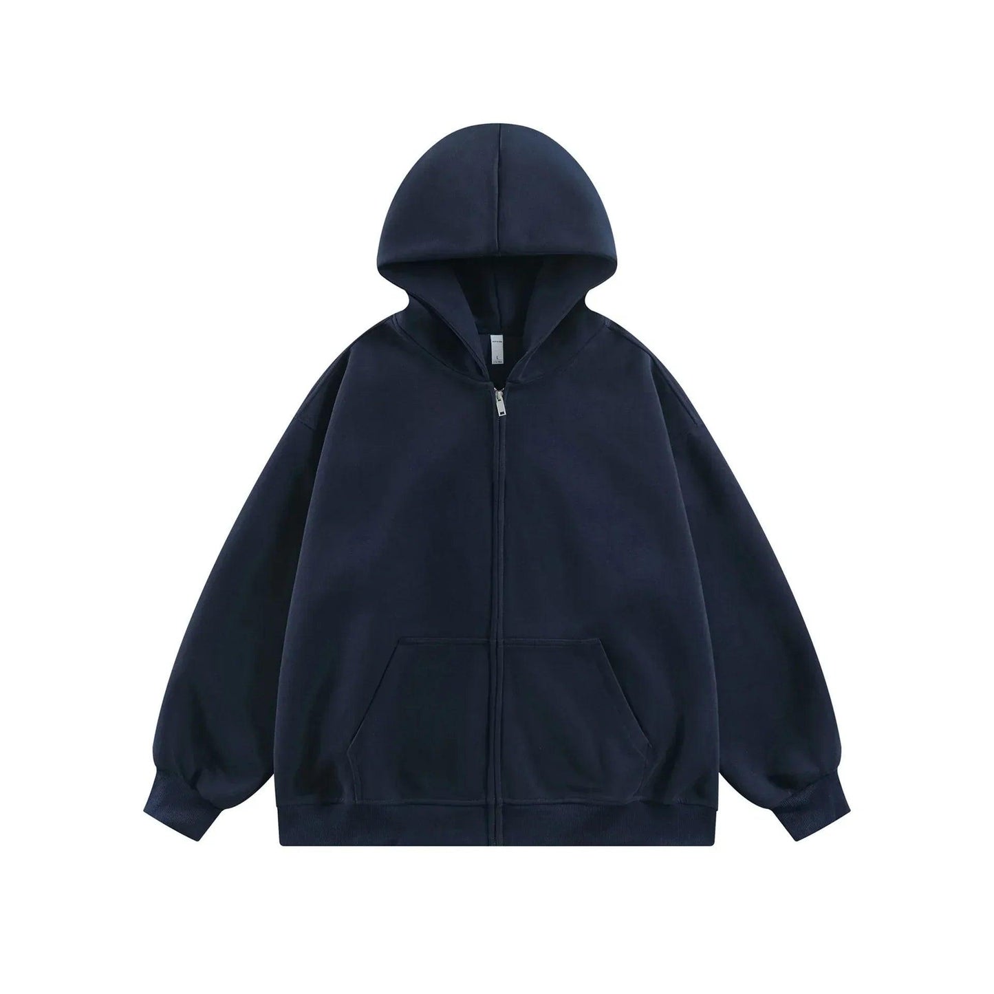 Retro Simple Versatile Loose Hoodie For Men | MuddyStock Originals Navy Blue