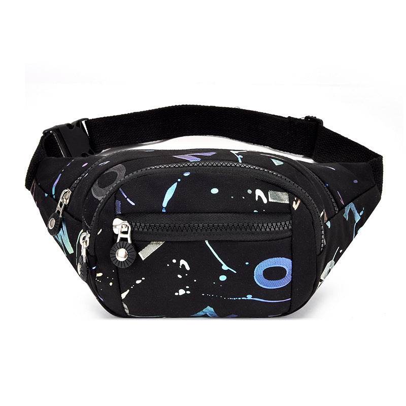 Women's Waist Bag Waterproof Chest Crossbody Black Style Two MuddyStock