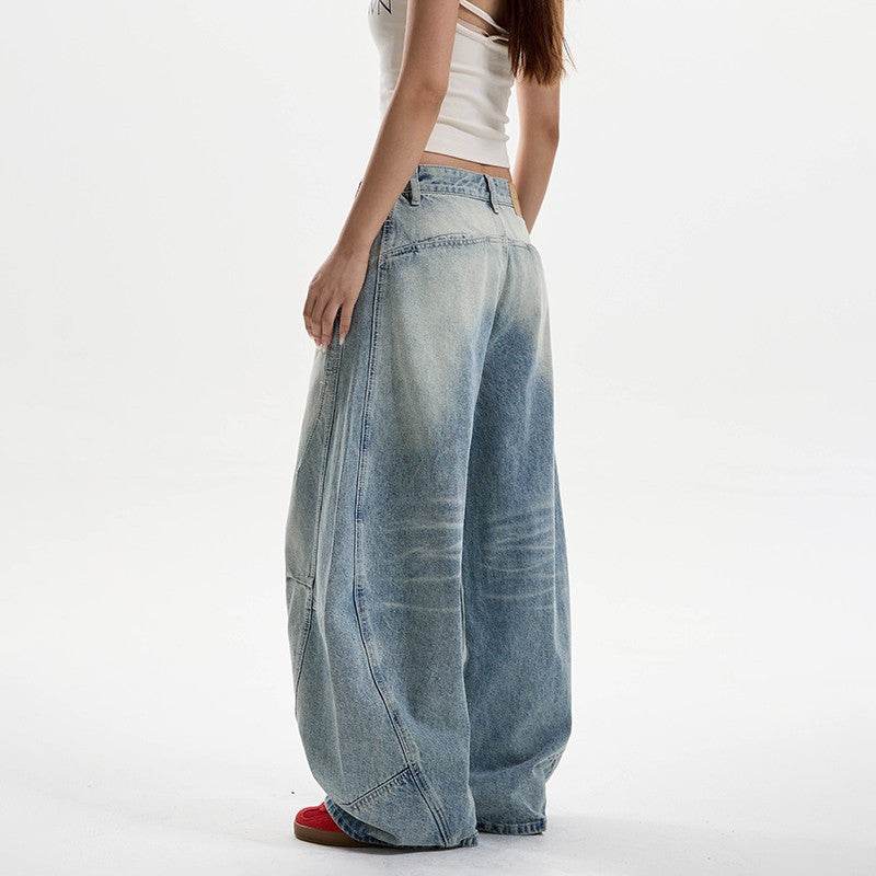 Washed Distressed Machete Jeans For Women MuddyStock