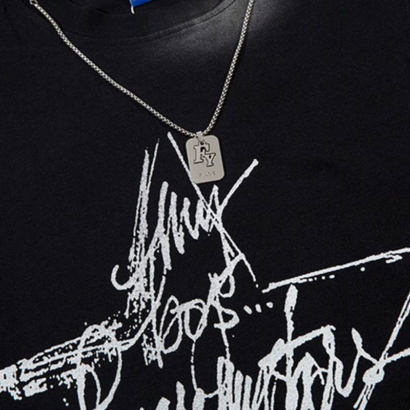 Five-pointed Star Graffiti Necklace Vest For Men And Women MuddyStock