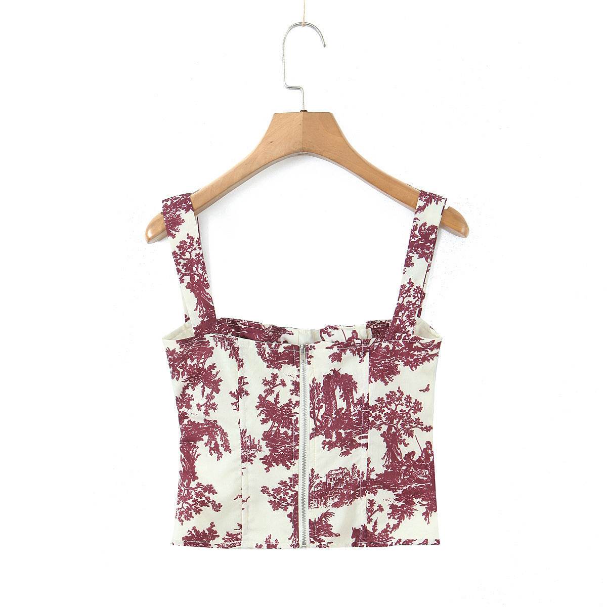 Floral slim fit small camisole vest for women | MuddyStock Originals MuddyStock