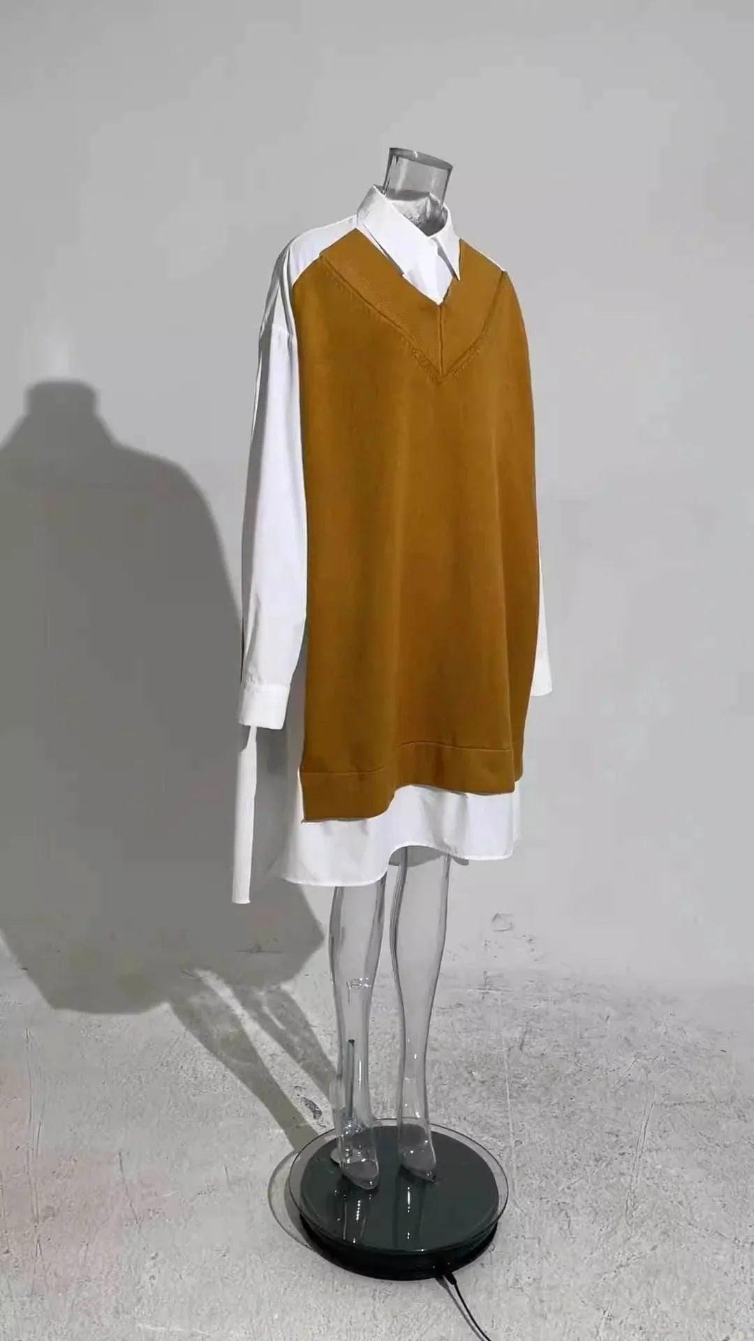 Lazy Style Loose Retro Shirt Skirt | MuddyStock Originals