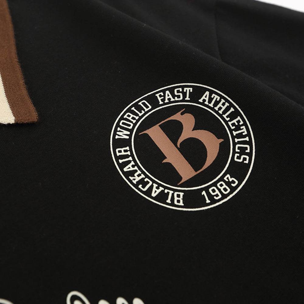Short-sleeved Polo Shirt With Letters For Men And Women MuddyStock