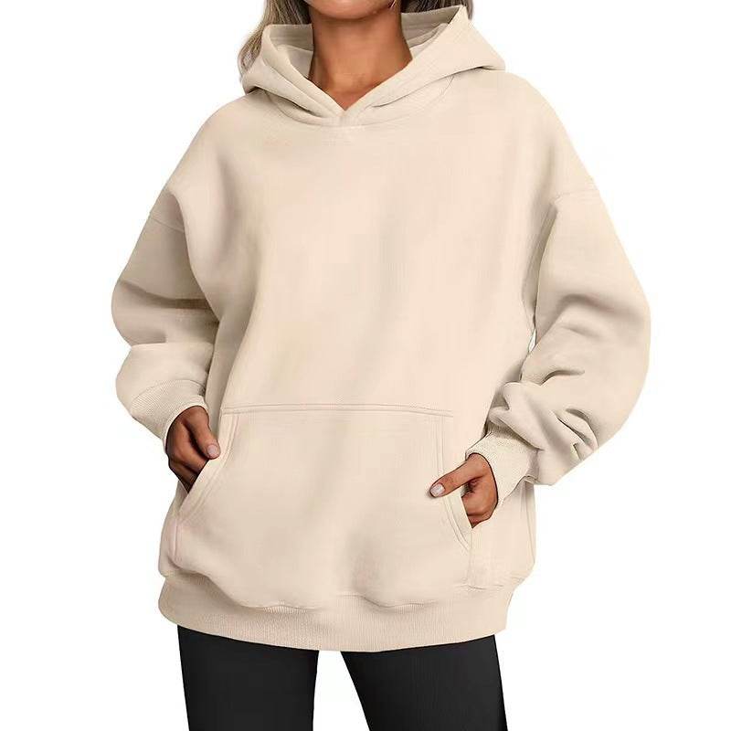 Hooded Sweatshirt with Pockets For Women | MuddyStock Originals Khaki MuddyStock