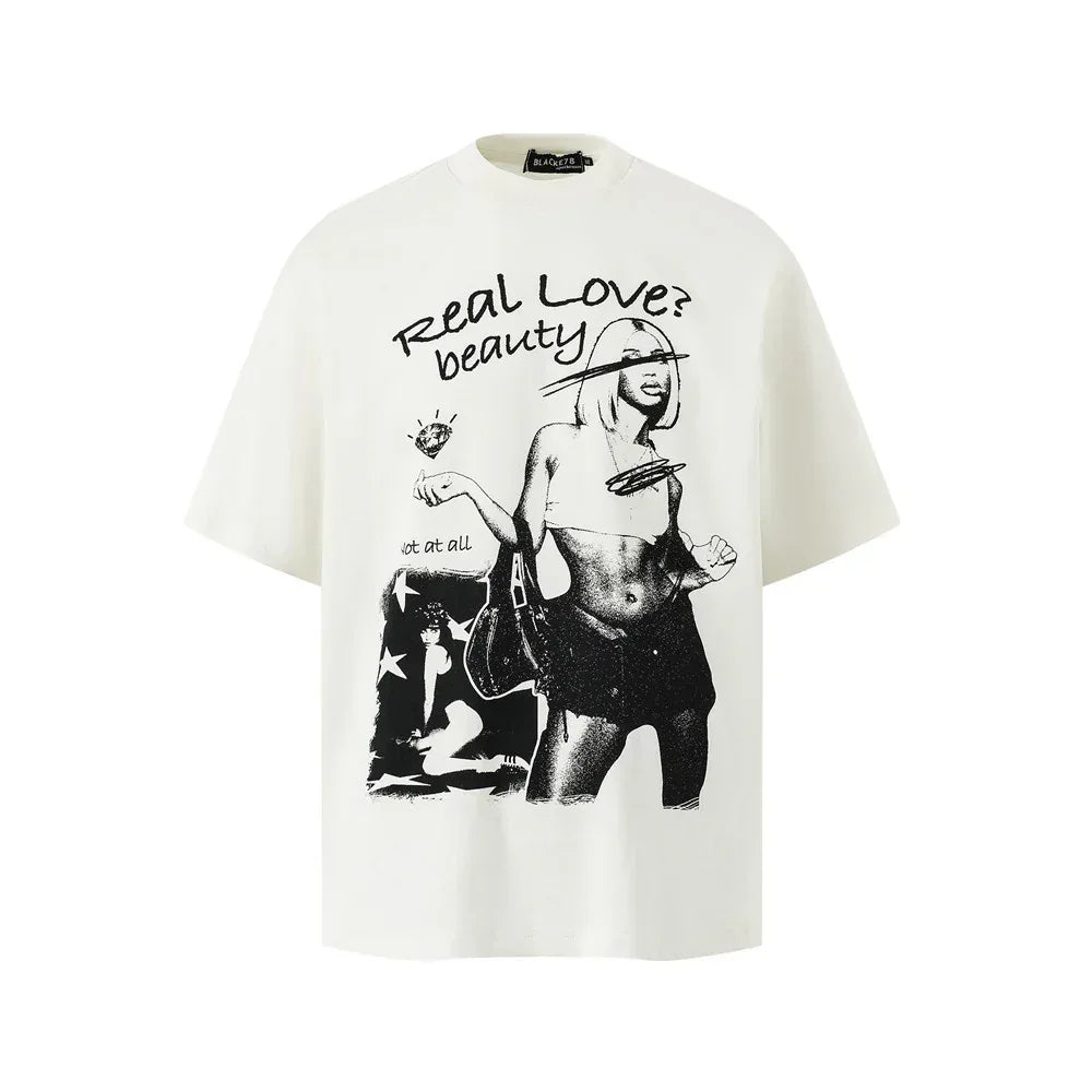 Street Fashion Abstract Figure Print Short Sleeve T-Shirt For Men And Women | MuddyStock Originals eprolo