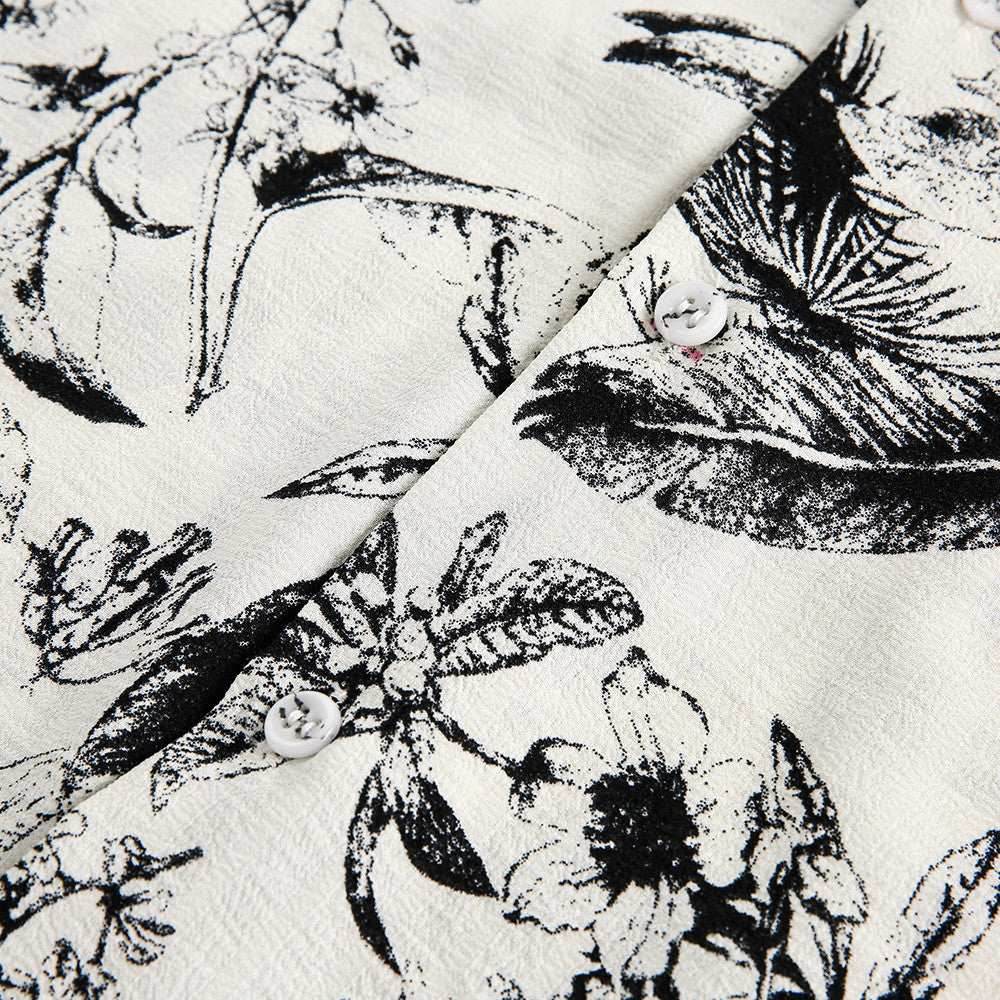 Men and Women Printed Short-sleeved Shirt MuddyStock