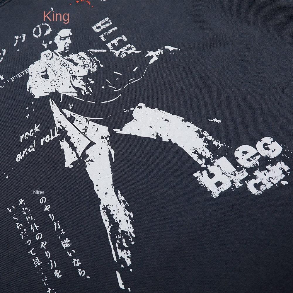 Creative Portrait Print Short Sleeve T-Shirt For Men | MuddyStock Originals