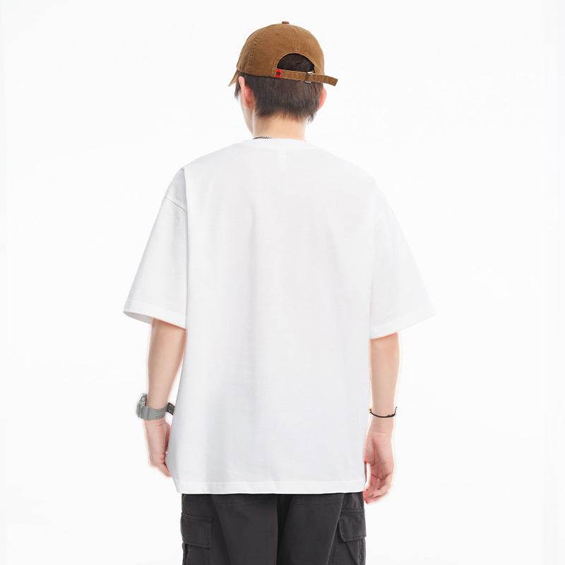 Men's Retro Alphabet Embroidered Short-sleeved T-shirt MuddyStock