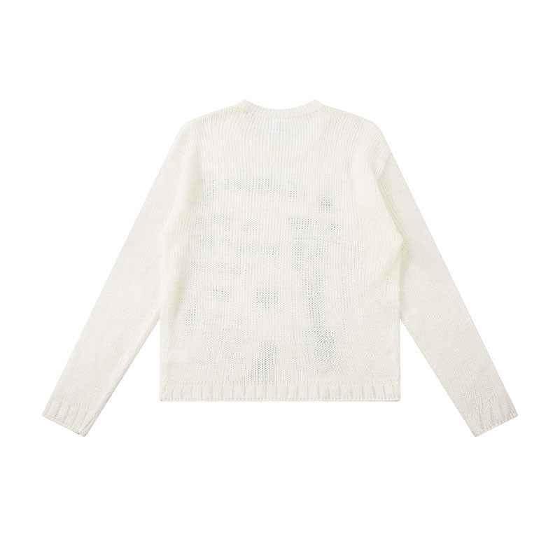 Round Neck Long Sleeve Knitwear Top for Women eprolo