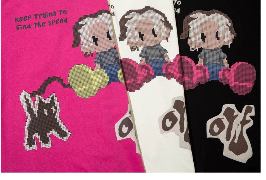 American Cartoon Printed T-shirt For Men And Women MuddyStock