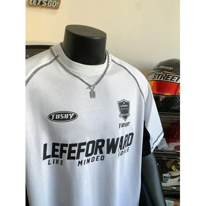 Round Neck Short Sleeve Sport T-shirt For Men White