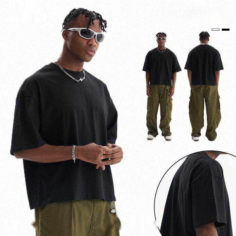 Popular Heavy Cotton Men's Short-sleeved T-shirt MuddyStock