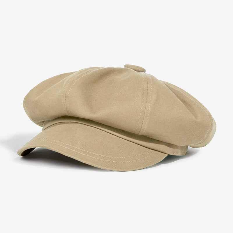 British Retro Hat Octagonal Cap Khaki MuddyStock