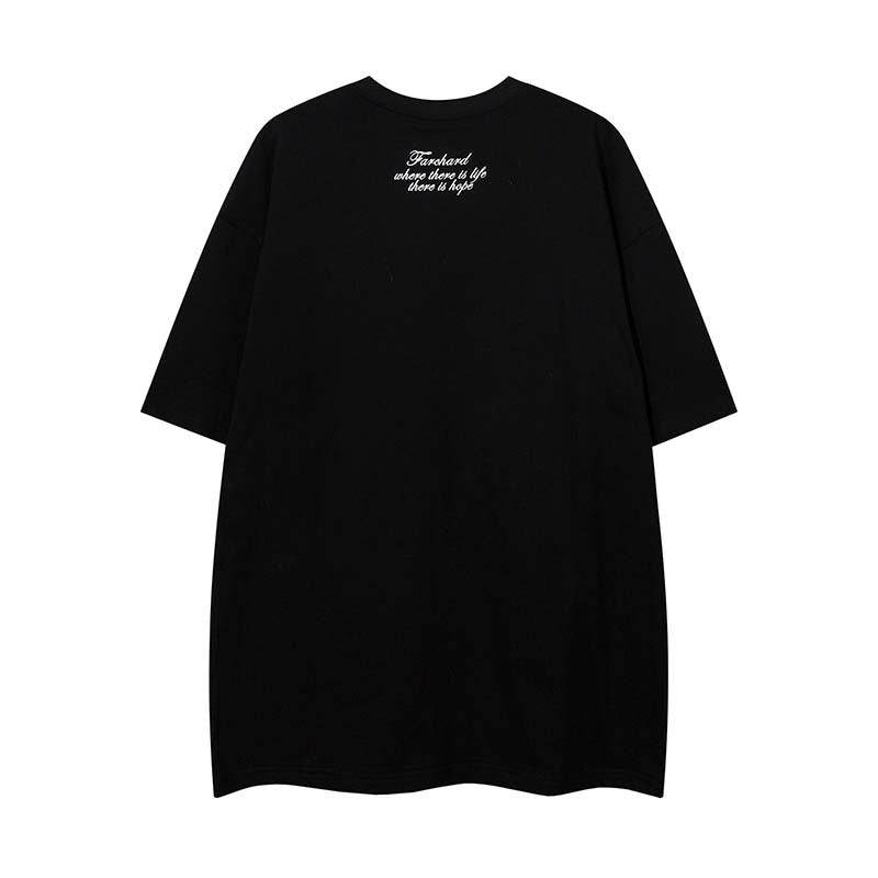 Vintage Patch Five-pointed Star Short Pomelo T Shirt For Men And Women MuddyStock