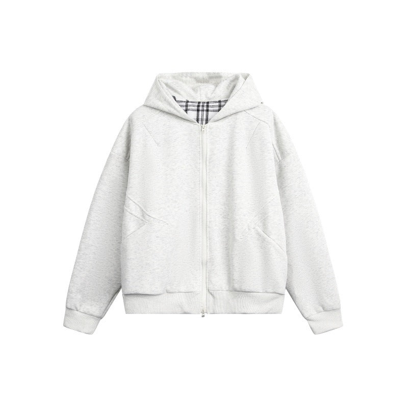 Streetwear Loose Hooded Sweatshirt For Men And Women | MuddyStock Originals Flower Gray MuddyStock