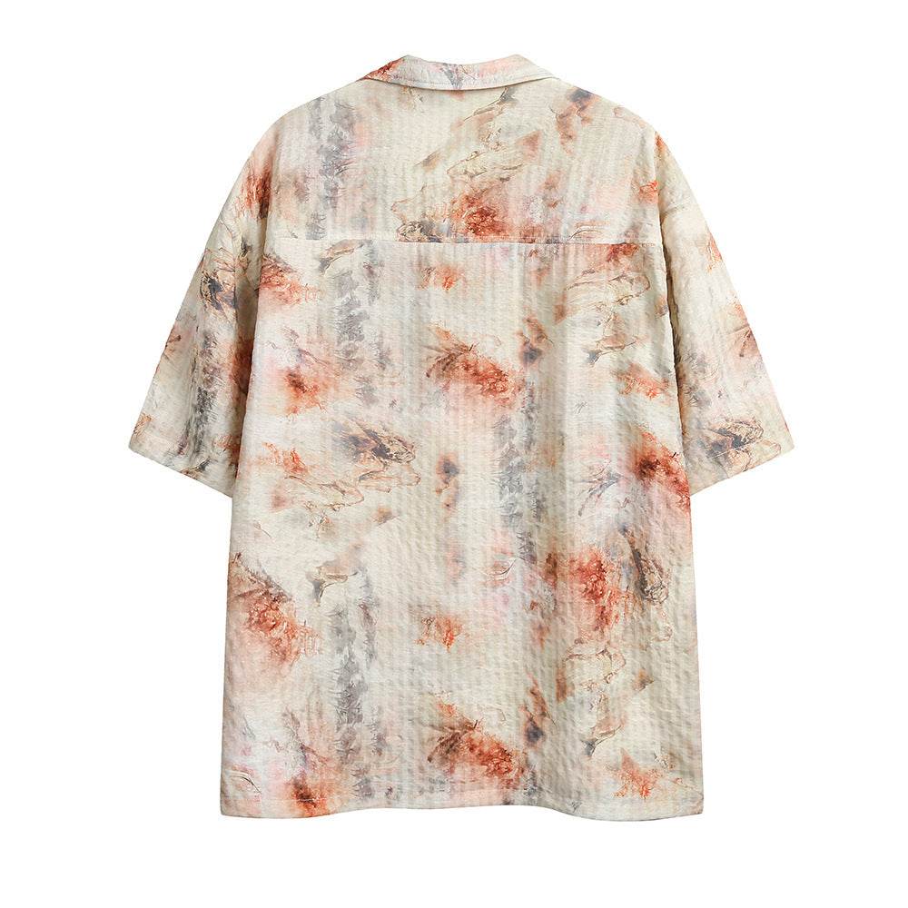 Tie-dyed Short-sleeved Shirt For Men And Women MuddyStock