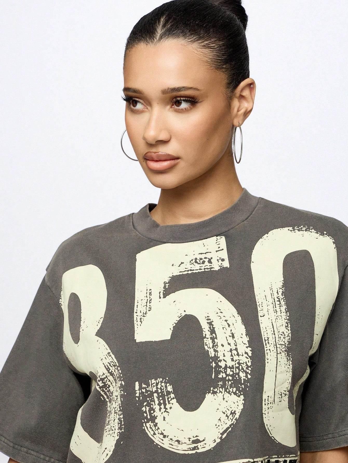 Women's Super City Street Style Pattern T-shirt