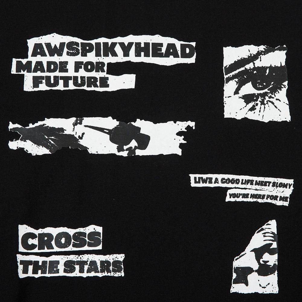 Letter Pattern Printed T-shirt For Men And Women MuddyStock
