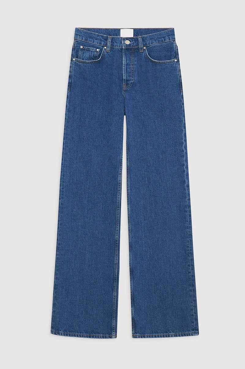 Wash Mid-waist Stretch-free Straight Jeans For Women