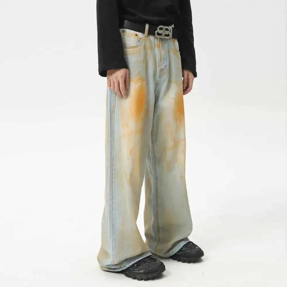 Waste Soil Wide Leg Jeans For Men | MuddyStock Originals