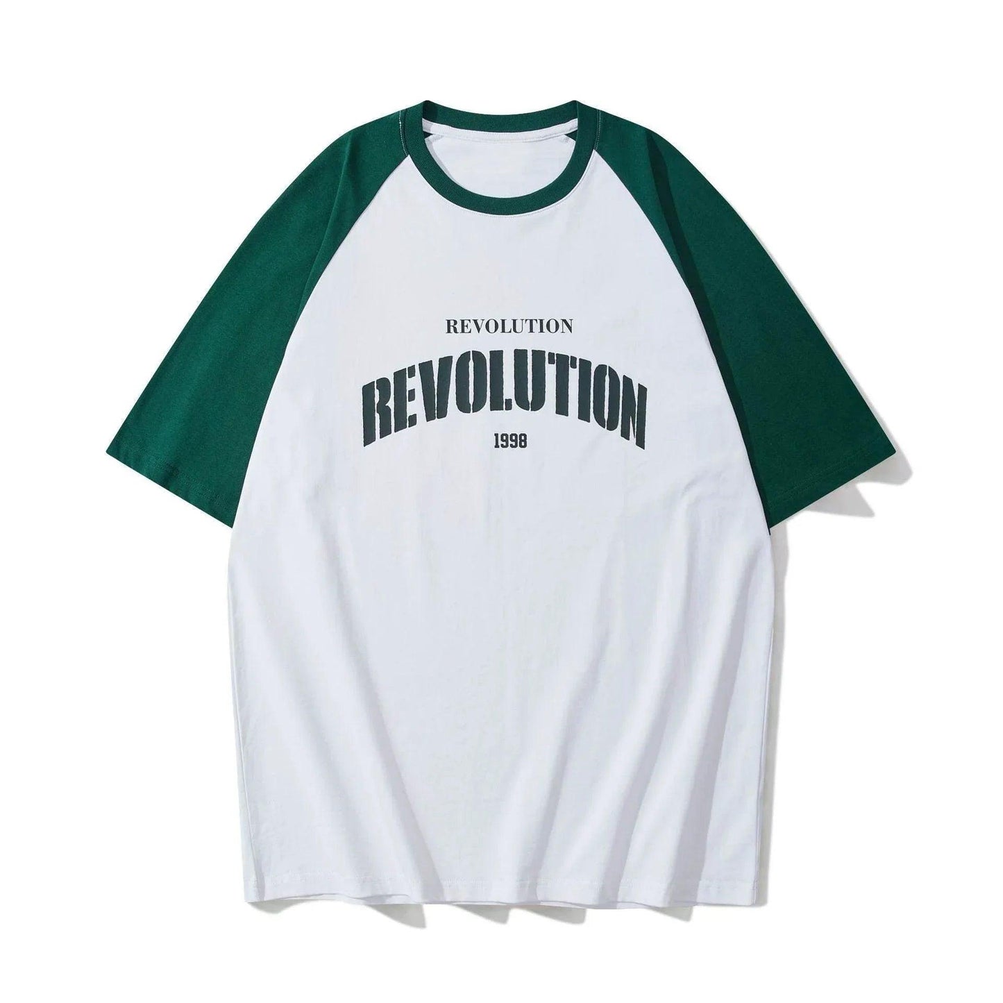 Men's Loose All-matching T -shirt Green