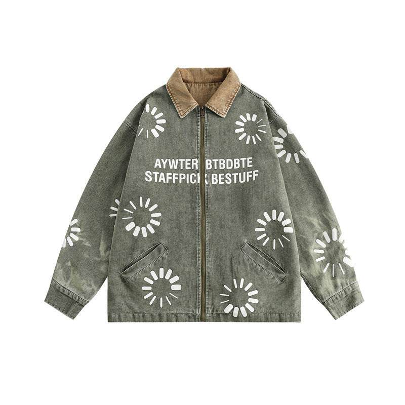 Stitching Denim Men's Sports Jacket MuddyStock