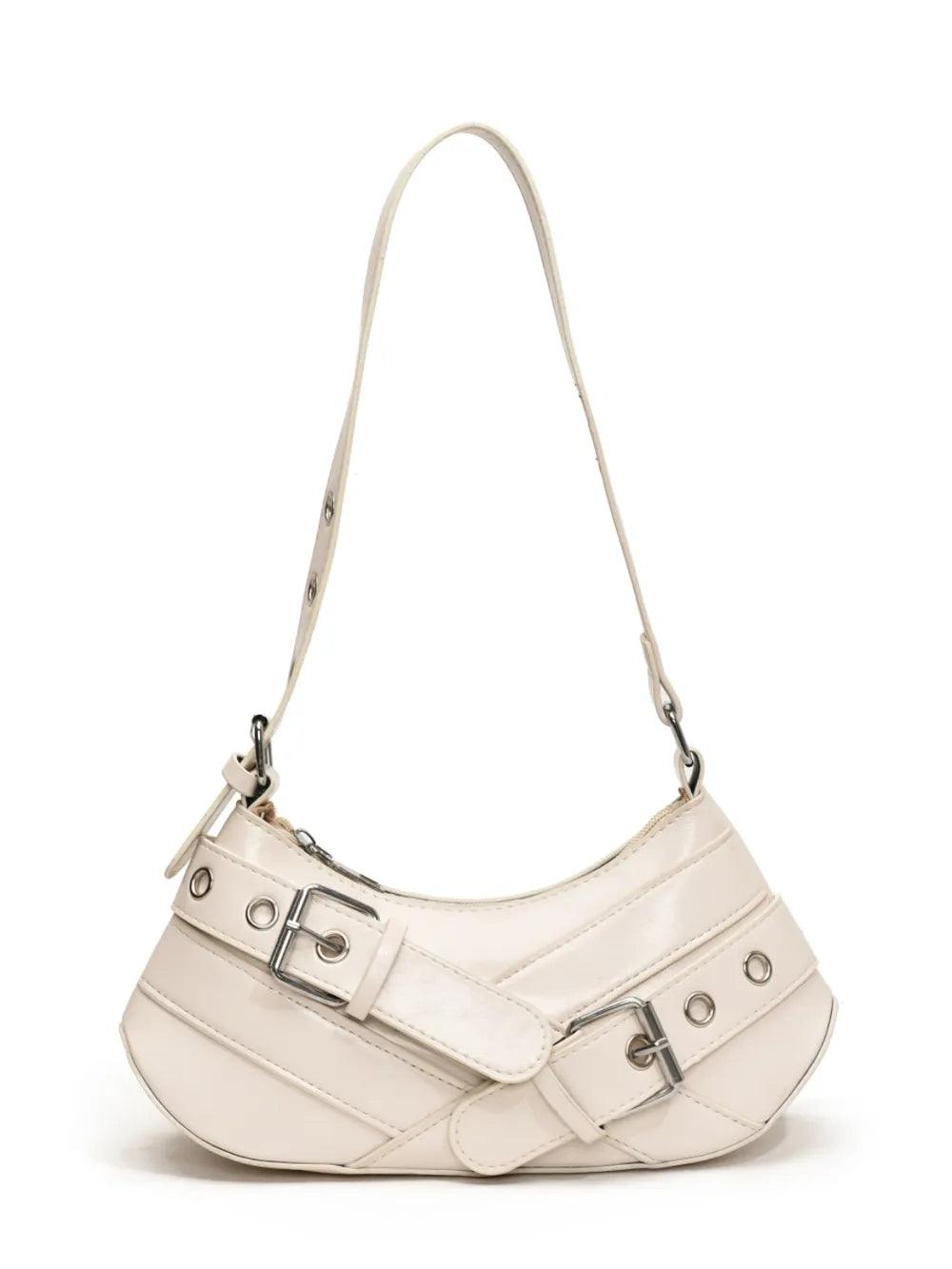 PU Leather Buckle Shoulder Bag | MuddyStock Originals