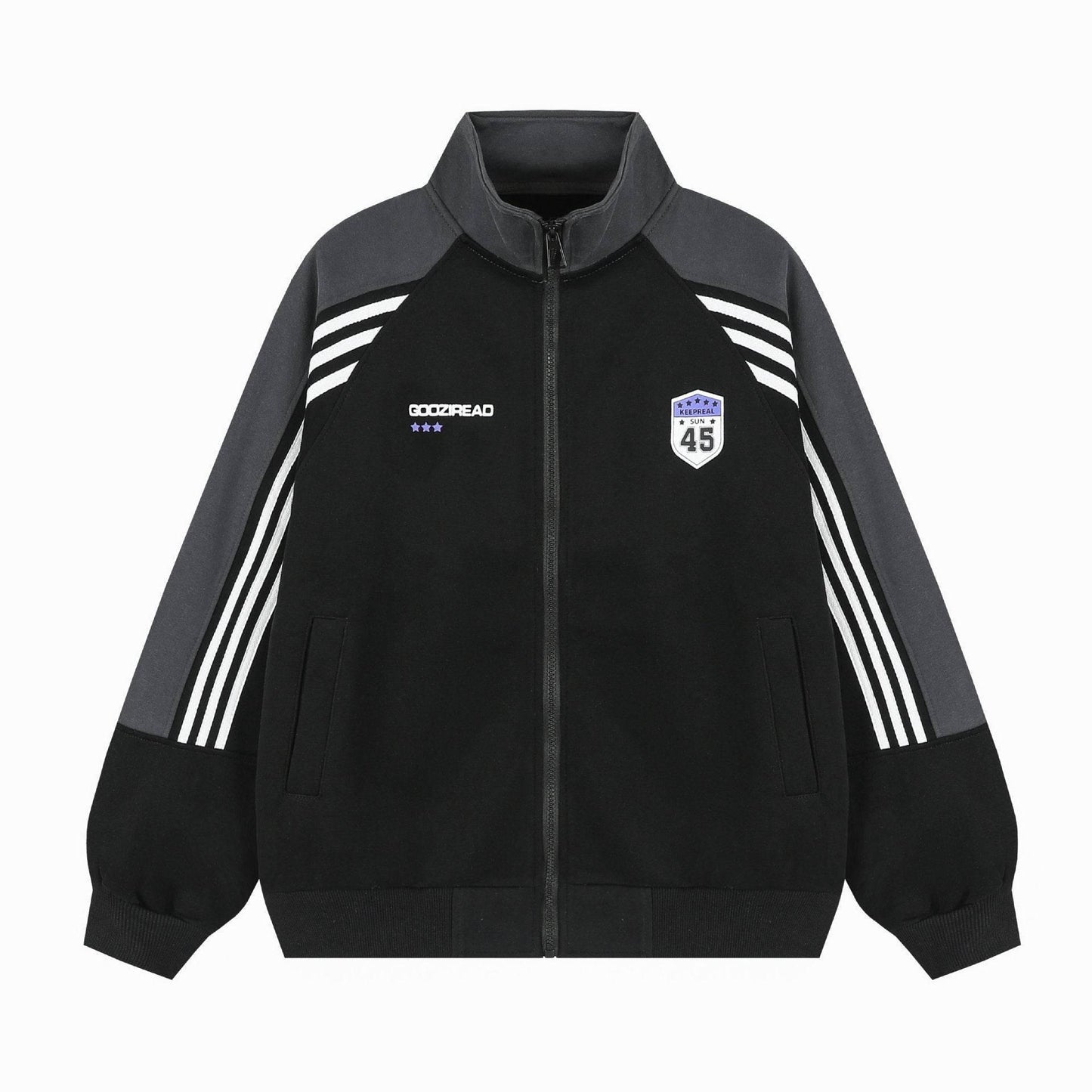 Striped jacket for men | MuddyStock Originals Black