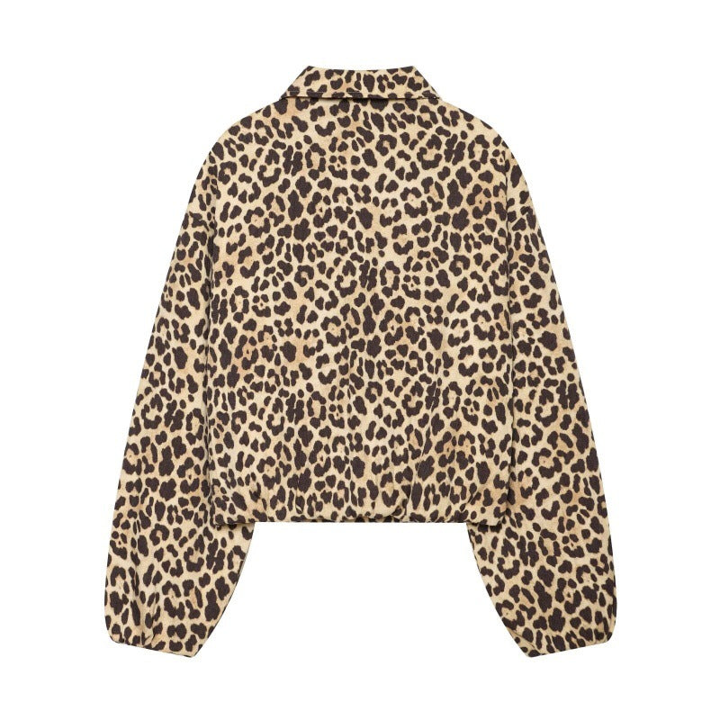 Womens Retro Lapel Zipper Short Jacket Top All Products