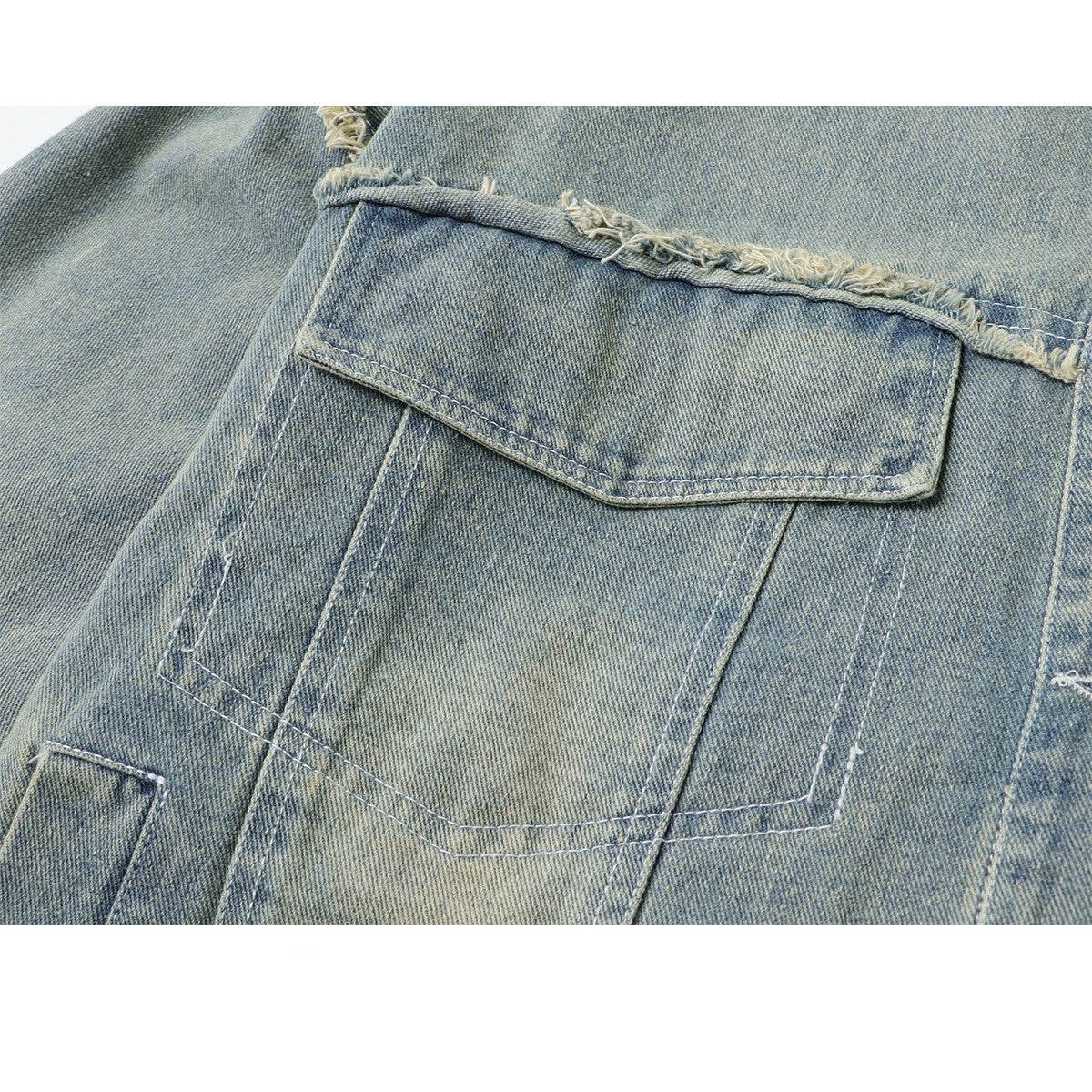 Butterfly Patch Short Denim Jacket For Women MuddyStock