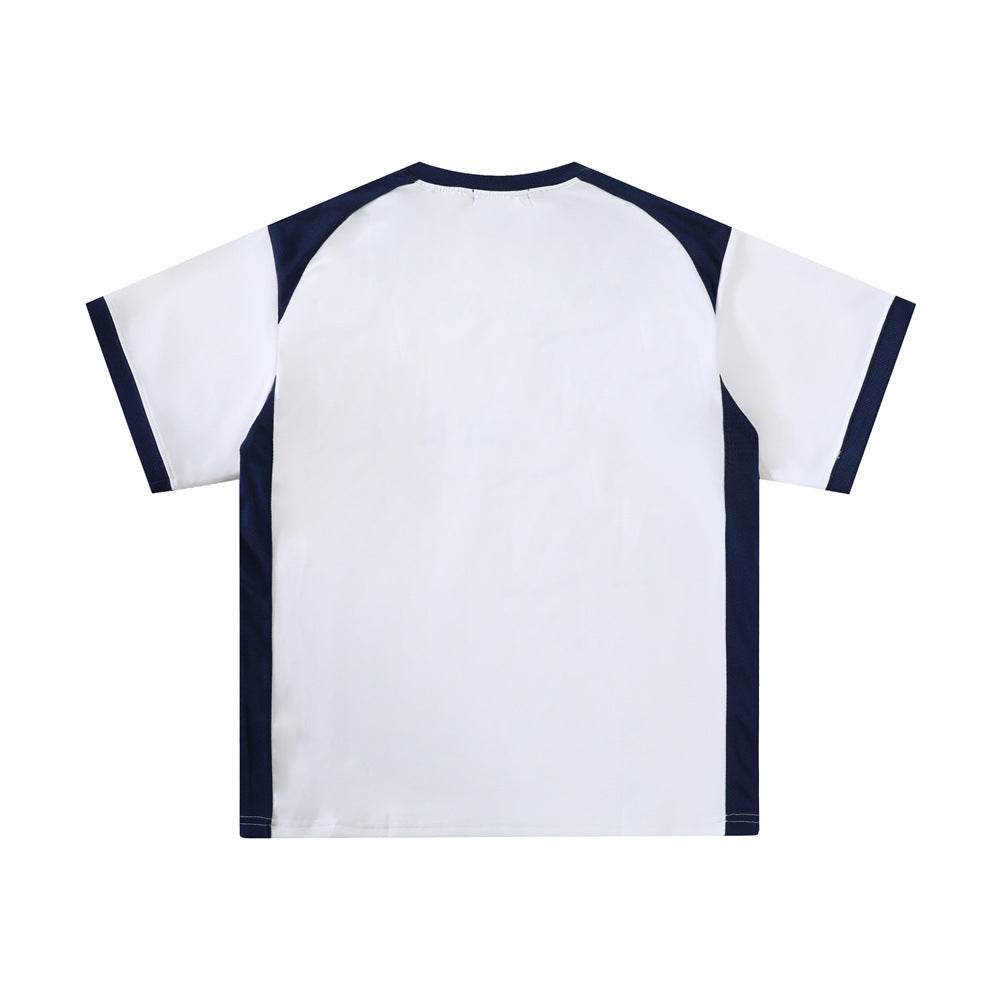 Color Contrast Patchwork Sports T-shirt For Men MuddyStock