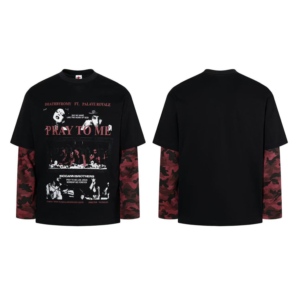 Camouflage fake two long sleeved T-shirt for men | MuddyStock Originals