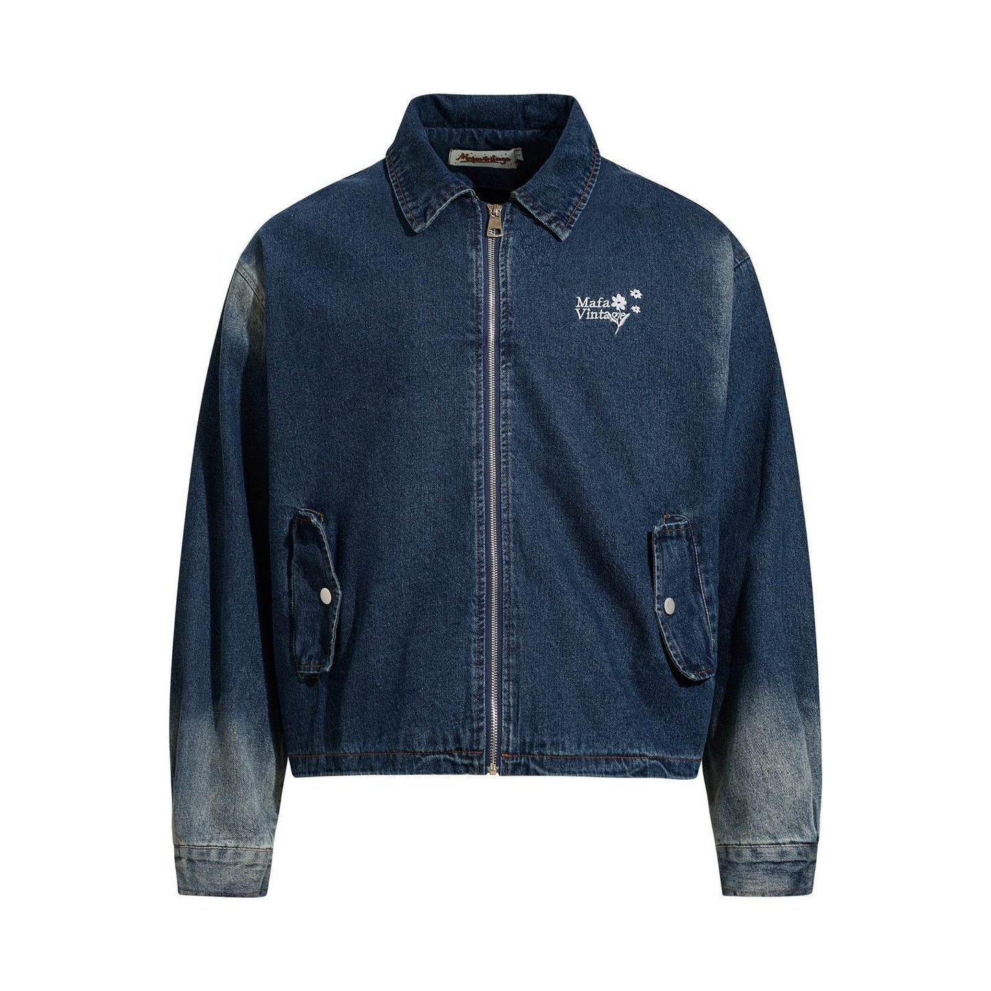 Retro Denim Jacket For Men | MuddyStock Originals Blue