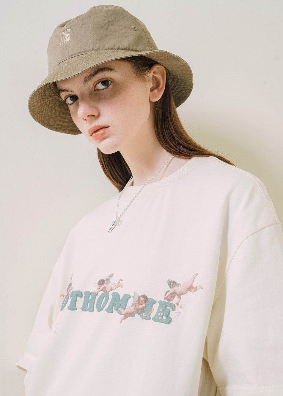 Round Neck Loose Short Sleeve Printed T-shirt For Men And Women MuddyStock