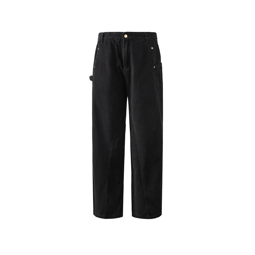 Japanese Fashion Brand Retro Overalls Black MuddyStock