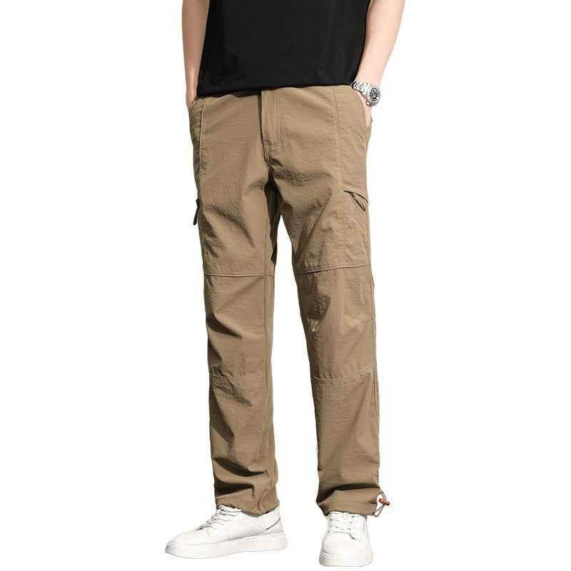 Thin Overalls Men's Casual Loose Ultrathin Khaki Straight MuddyStock
