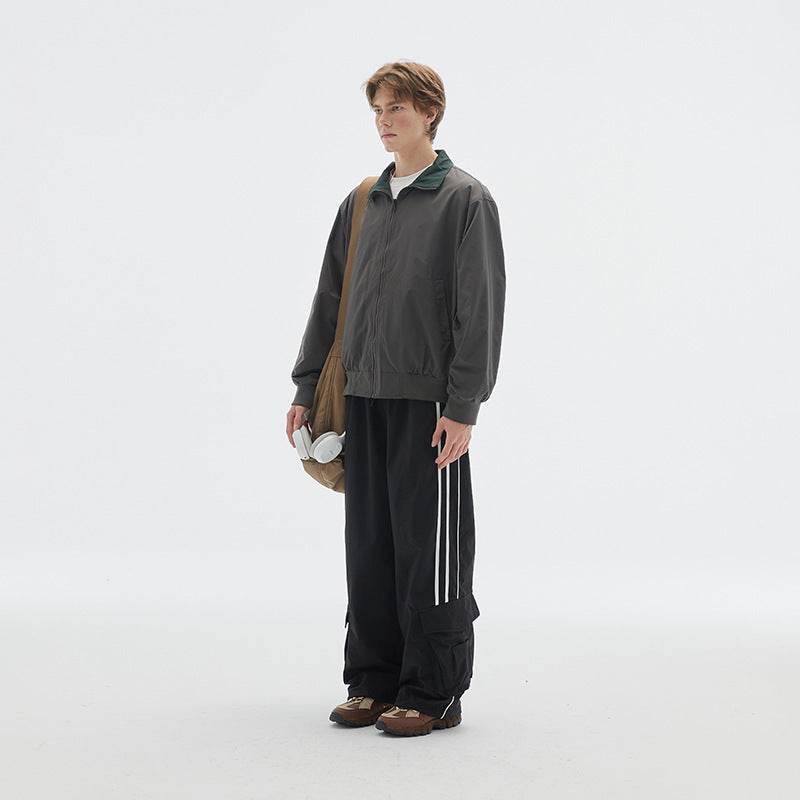 Retro Stand Collar Jacket For Men MuddyStock