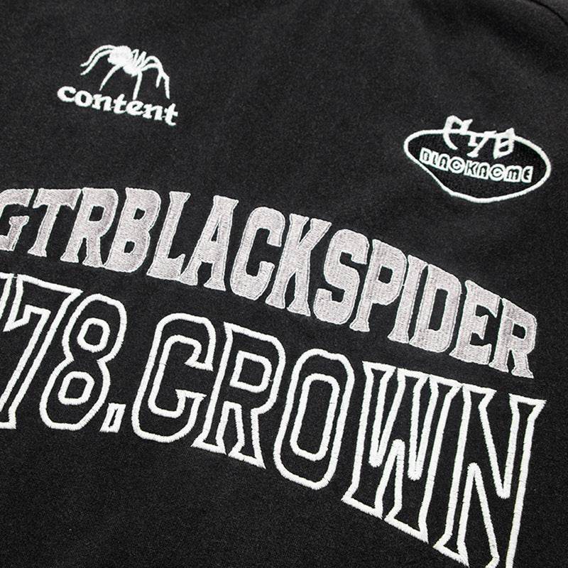 Men's Letter Embroidered Short-sleeved T-shirt MuddyStock