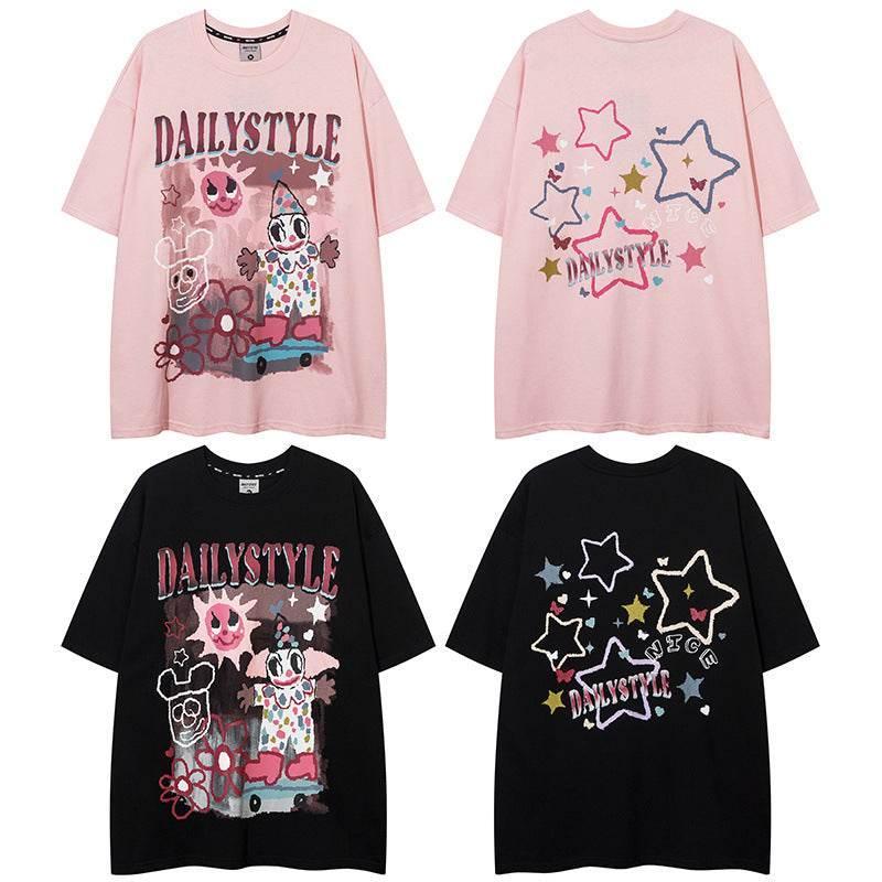 Letter printed loose fitting women's T-shirt | MuddyStock Originals