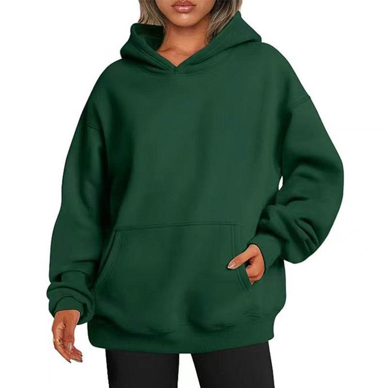Hooded Sweatshirt with Pockets For Women | MuddyStock Originals Dark Green MuddyStock