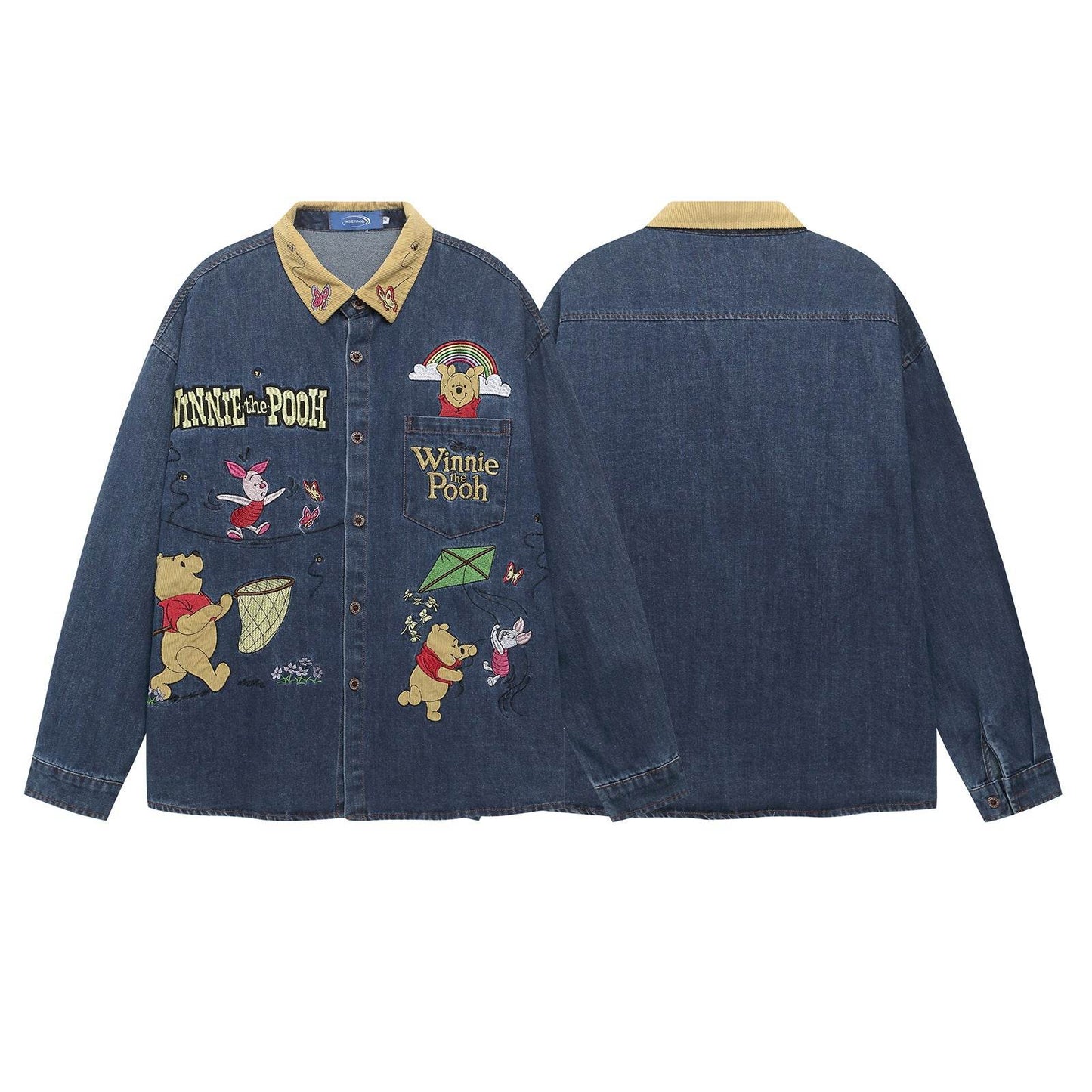 Embroidered Denim Long-Sleeve Shirt For Men And Women | MuddyStock Originals MuddyStock