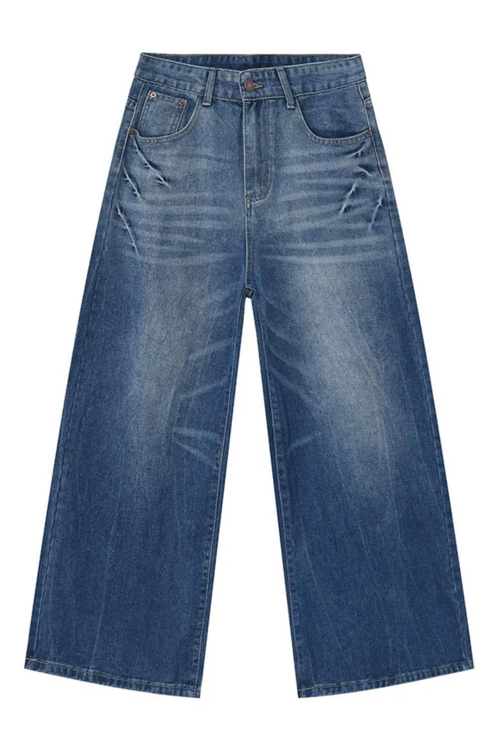 Wide Leg Men's Jeans with Pockets | MuddyStock Originals Blue