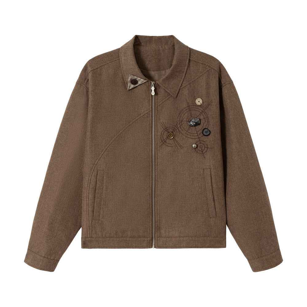 Loose workwear lapel jacket for women | MuddyStock Originals