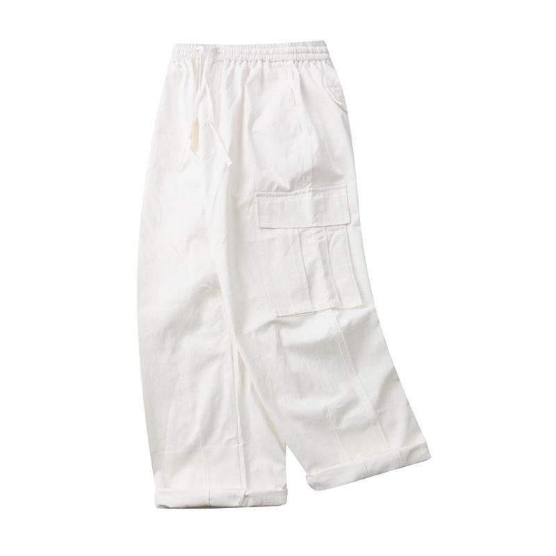 Women's High Street Overalls With Large Pockets White C plus velvet MuddyStock