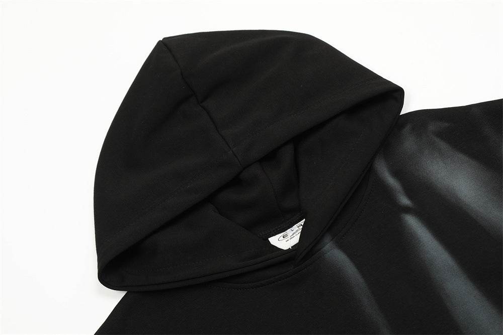 Spray Painting Dirty Hooded Loose Sweater Men MuddyStock