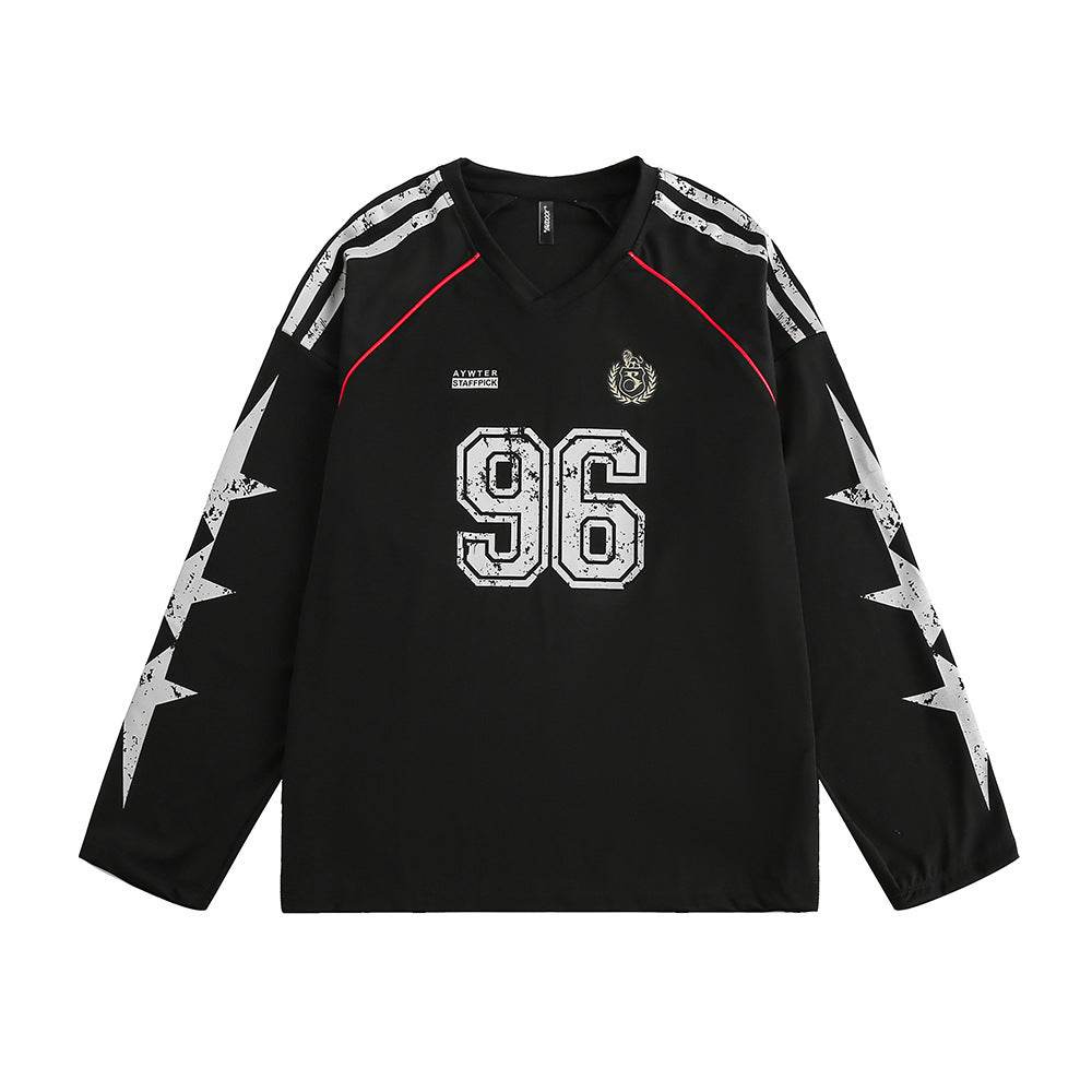 Sports Loose Baseball Clothing Men And Women Black MuddyStock