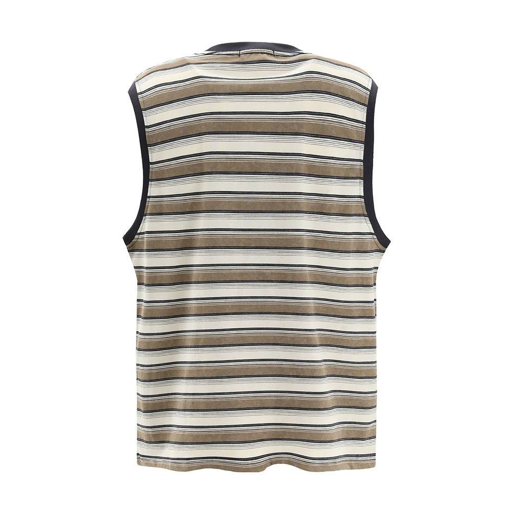 Fashion Personality Striped Casual Waistcoat For Both Men And Women MuddyStock
