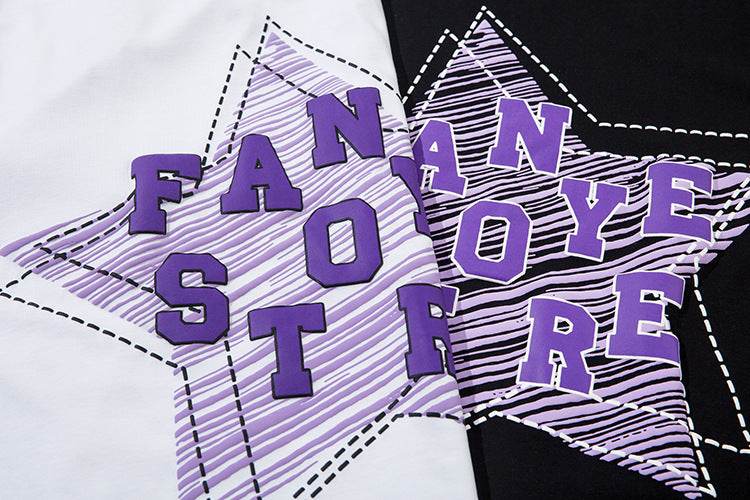 Fashion Five-pointed Star Graffiti Loose For Both Men And Women MuddyStock