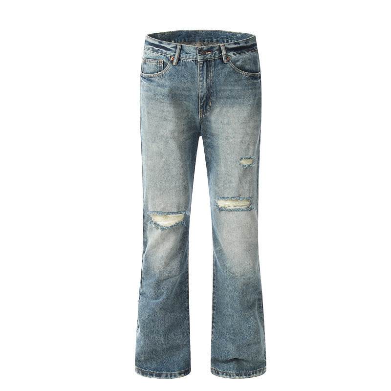 American Style Loose Men's And Women's Ripped Jeans MuddyStock